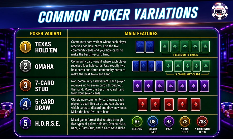 Common Poker Variations