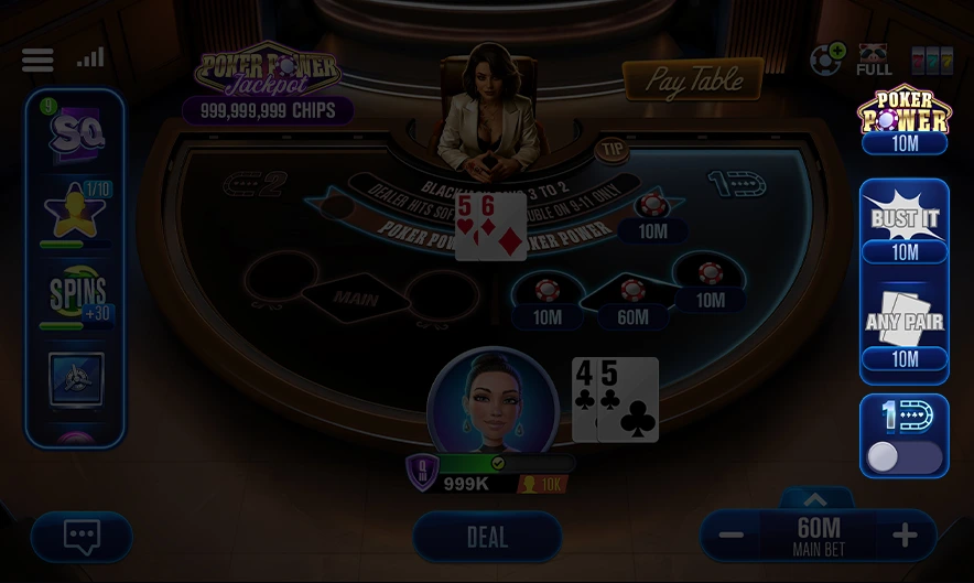 wsop blackjack side bets